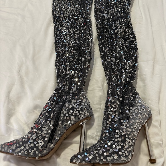 Steve Madden Shoes - Steve Madden “Vivee” Sequin Thigh High Boots